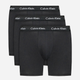 Zestaw majtek bokserek męskich bawełnianych Calvin Klein Underwear 000NB1770A-XWB S 3 szt. Czarny (8719115052782) - obraz 1