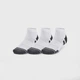 Набор мужских носков коротких Under Armour 1379504-100 MD 3 пары Белый (196884006457) - изображение 1