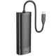 HUB HOCO HB43 7в1 Type-C to HDTV+SD/TF+USB3.0+USB2.0+Type-C 2.0+PD (0.2М) Multiport конвертер Адаптер перехідник Чорний - изображение 1