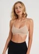 Бесшовний топ в рубчик на тонких бретелях Giulia CAMI TOP RIB L/XL Beige-naturale, топ в рубчик - изображение 6