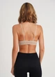 Бесшовний топ в рубчик на тонких бретелях Giulia CAMI TOP RIB L/XL Beige-naturale, топ в рубчик - изображение 7