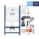 Комплект 4 в 1: Інсталяція GROHE Rapid SL 3 в 1 3884966Q + Унітаз безободковий Kroner Oker WHI533536 RIMLESS з сидінням Slim Duroplast - зображення 4