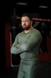 Рашгард (лонгслив) Basic Olive компрессионный мужской для занятий спортом (MMA, кикбоксинг, спорзал, бег) - S - изображение 4