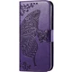Чехол-книжка с рисунком UniCase Butterfly Pattern для Infinix Hot 40i - Dark Purple - изображение 4