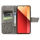 Чехол-книжка с рисунком UniCase Butterfly Pattern для Xiaomi Redmi Note 13 Pro 4G / Poco M6 Pro - Grey - изображение 2