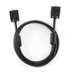 Кабель Cablexpert (CC-PPVGA-6B) VGA-VGA HD15M/HD15M з 2-ма фер. кільцями, подвійний екран, чорний, 1,8м - изображение 1