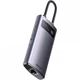 HUB Baseus Metal Gleam Multifunctional 4-in-1 Type-C 3xUSB3.0+RJ45 Gray (WKWG070113) - изображение 4