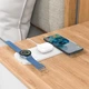 Зарядка беспроводная Qi Pass folding 3-in-1 wireless fast charger CQ6 (Телефон, наушники, SAM) |23 Вт| Черный - изображение 6