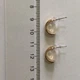 Серьги-полукольца гвоздики Honey Fashion Accessories золотистый (12-115) - изображение 6