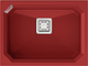 Гранітна мийка Fabiano Crystal 61x46 Rouge 8221.301.1549 - зображення 1