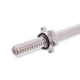 Гриф гантельный с насечкой хромированный с замками Zelart My Fit 8051 длина 33 см d-25 мм вес 1,3кг - изображение 2