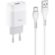 Зарядное устройство HOCO C72A Glorious single port charger set(Type-C) White (6931474713018) - изображение 1
