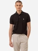Поло довге чоловіче U.S. Polo Assn 11C581-3O00A(BLACK/WHITE) XL Чорне (786660683684) - зображення 1