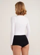 Топ укороченный с длинным рукавом Giulia CROP TOP L/XL White-bianco, Кроп топ с длинным рукавом - изображение 7