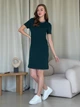 Платье-футболка в рубчик миди летнее женское Merlini Милан 700000152 L-XL Зеленое (700000152_2) - изображение 5