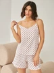 Пижама (майка + шорты) женская муслиновая BARWA garments 0327/329 M Горошек на розовом (2113273292190) - изображение 7