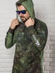 Худі дихаюча для риболовлі VA REPTILE SKIN Forest Camo, розмір 4XL, сонцезахисна з фільтром UPF50+ - зображення 7