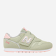 Buty sportowe dziecięce dla dziewczynki New Balance 373 YZ373XJ2 38.5 (6US) Jasnozielone (196307040761) - obraz 1