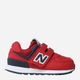 Дитячі кросівки для дівчинки New Balance 574 IV574CR1 21 (5US) Червоні (196307117906) - зображення 1