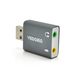 Контроллер VEGGIEG US3-B, USB-sound card (7.1), Grey, Blister-Box - изображение 1