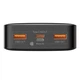 Павербанк с быстрой зарядкой BASEUS Bipow Digital Display 20000 mAh 20W 3A Black - изображение 3