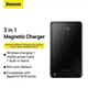 Павербанк BASEUS Magnetic Bracket 10000mAh 20W с беспроводной зарядкой Qi 15W (PPCX000003) Black - изображение 9