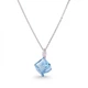Срібний кулон Spark зі Swarovski Cube N48418AQ - зображення 1
