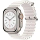 Ремешок силиконовый Hoco Ocean Band WA12 для Apple Watch 1-9 Ultra/Ultra 2 42/44/45/49 mm White - изображение 2