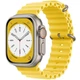 Ремінець силіконовий Hoco Ocean Band WA12 для Apple Watch 1-9 Ultra/Ultra 2 42/44/45/49 mm Yellow - зображення 2