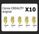 Комплект сопел 10 шт. Оригинальные сопла для 3D принтеров Creality MK8. 0.2/0.4/0.6/0.4/0.8/1.0 мм - изображение 1