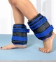 Обважнювачі набірні EasyFit чорно-сині для ніг і рук (обважнювач, пара по 2,5 кг з регульованою вагою) YL-WHT-0,5-2,5-BL - зображення 1