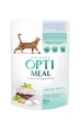 Консервированный корм Optimeal Adult Cats Cod Fish & Vegetable Влажный корм для взрослых кошек с треской и овощами в желе 85 г (B2711402) - изображение 1