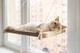 Лежаки Pet Joy Гамак white+beige на окно для кота 1 шт (wwhite1beige) - изображение 4