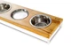 Миски та контейнери Harley and Cho Lunch Bar Natural wood + White Три миски на підставці S (3300090) - зображення 3