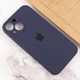 Чехол Fiji Silicone Case Full Camera для Apple iPhone 15 Plus бампер накладка с защитой камеры Navy Blue - изображение 4