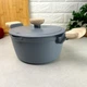 Кастрюля 2.7 л Серый Алюминий для всех видов плит Panna PEPPER - изображение 3