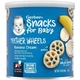 Gerber, Teether Wheels, кільця для прорізування зубів, для малюків від 10 місяців, зі смаком банану та вершків, 42 г (1,48 унції) - зображення 1