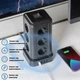 Сетевой фильтр с защитой Toperek на 12 розеток с USB и Type-C вертикальный 2 метра черный (005611) - изображение 3
