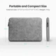 Cумка папка для ноутбука 14"-14,9" UGREEN Sleeve Case Storage Bag MacBook (345х250 мм). Gray - изображение 3