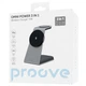 Зарядка беспроводная Proove Omni Power QI 3 в 1 |15W Max| Док-станция для iPhone + iWatch + Airpods Черный - изображение 3