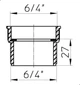HL12.2 Нарізне кільце 6/4"х6/4" Hutterer & Lechner GmbH - зображення 2