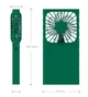 Портативний вентилятор ZMI Handheld Lanyard Folding Fan Mini Portable з акумулятором Темно-зелений (AF217) 2555P - зображення 4