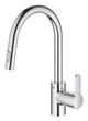 Змішувач для мийки Grohe Eurostyle Cosmopolitan з висувним виливом Хром (GROHE/31482003) - зображення 2