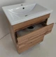 Тумба підлогова ПіК Мінімал Wood + раковина Cersanit Como 80 см - изображение 3