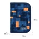 Пенал Kite 1 від., 2 відв., без наповнення Blocks K24-622-8 20x14x3,9 - изображение 2