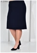 Жіноча спідниця великого розміру UF-Fashion MA - 22486 62 чорний - зображення 2
