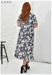 Жіноча сукня великого розміру UF-Fashion МА - 21413 66 синій - зображення 2