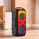 Беспроводная портативная Bluetooth колонка акустика с LED подсветкой BKK Караоке BT Speaker B65 | 120 Вт, AUX/TF/USB Черный - изображение 8