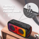Беспроводная портативная Bluetooth колонка акустика с LED подсветкой BKK Караоке BT Speaker B65 | 120 Вт, AUX/TF/USB Черный - изображение 10