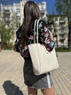 Жіноча сумка Viola Shopper молочна (4415) - зображення 5